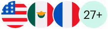Shipday app shown in several languages